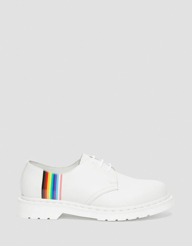 商品Dr. Martens|Dr Martens 1461 Pride flat shoes in white,价格¥544,第1张图片