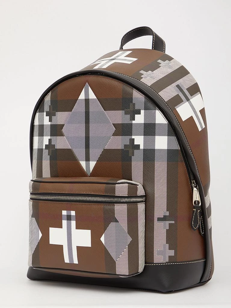 商品Burberry|Geometric Check backpack,价格¥6213,第2张图片详细描述