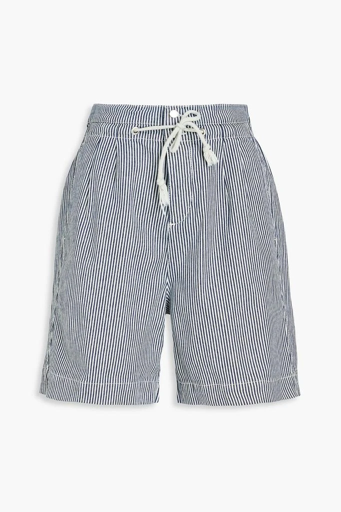 商品ba&sh|Osiris embroidered striped cotton-blend jacquard shorts,价格¥277,第1张图片