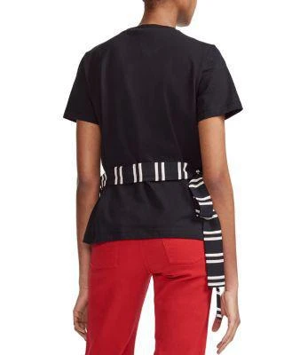 商品Maje|Tharia Stripe Overlay Tee,价格¥612,第2张图片详细描述