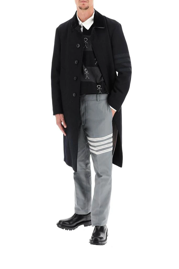 商品Thom Browne|UNCONSTRUCTED CLASSIC CHINO TROUSERS 4-BAR,价格¥3812,第2张图片详细描述
