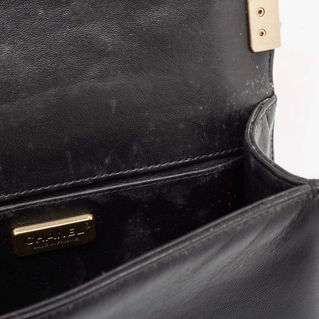 Chanel Black Leather and Sequins Tile Brasserie Mosaic Small Boy Bag 商品
