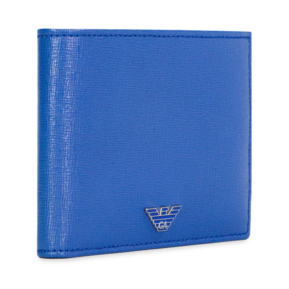 EMPORIO ARMANI 男士蓝色粒面牛皮短折钱包 YEM122-YA24E-80463 商品