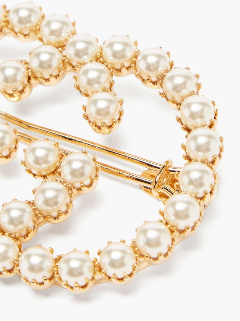 GG faux pearl-embellished hair clip商品第2张图片规格展示