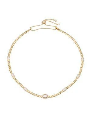 商品Adriana Orsini|Stunner 18K Gold Plated & Cubic Zirconia Curb Chain Necklace,价格¥818,第1张图片