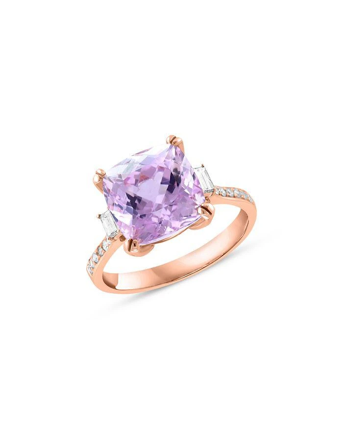 商品Bloomingdale's|Kunzite & Diamond Ring in 14K Rose Gold,价格¥8478,第1张图片详细描述