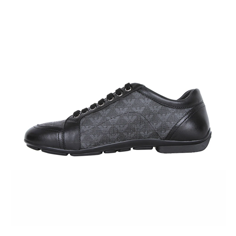 EMPORIO ARMANI 安普里奥·阿玛尼 绑带拼皮休闲男士运动鞋 X4C281-XE194-K001 商品