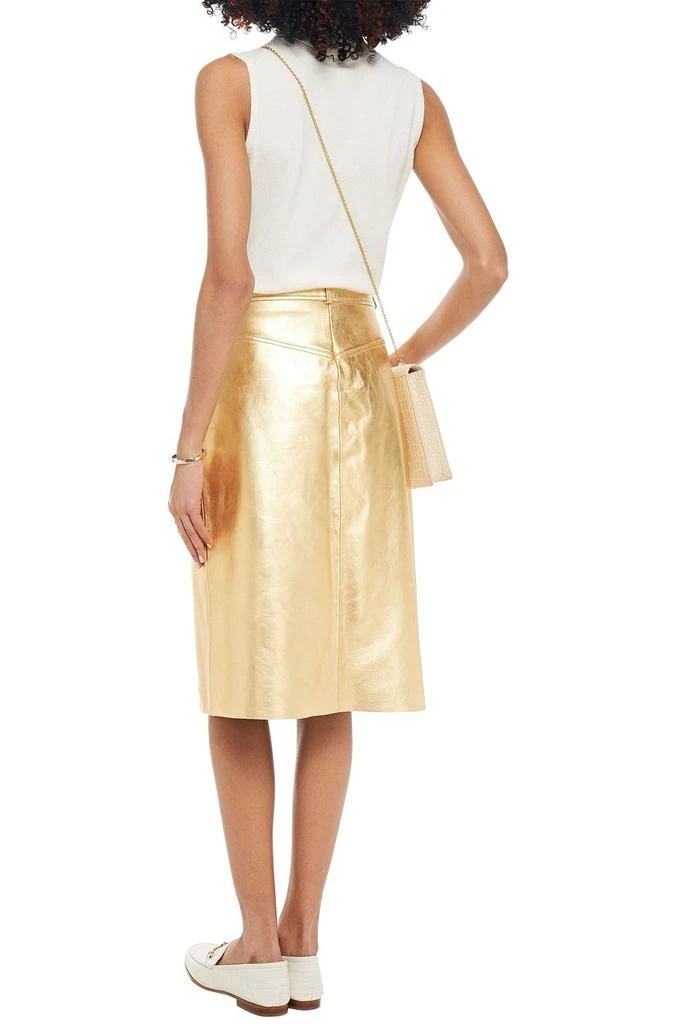 商品Sandro|Gleam metallic leather skirt,价格¥1235,第1张图片