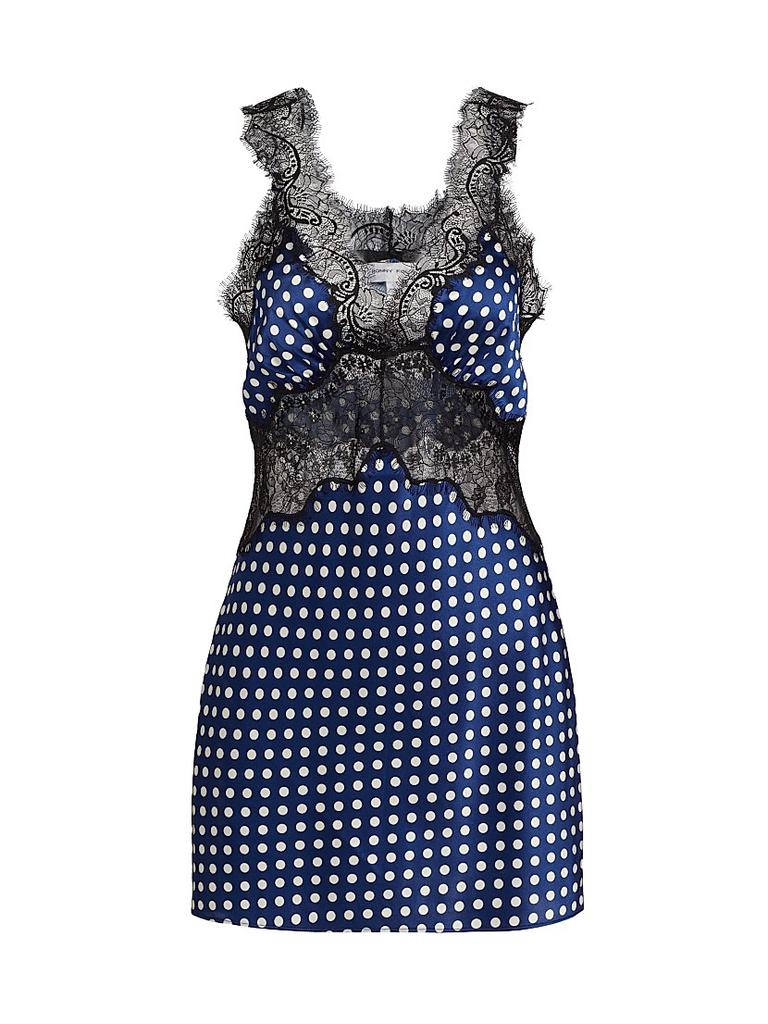 ワンピース Heriipto Polka-Dot Lace-Trim Dress Heriipto Polka-Dot Lace-Trim Dress