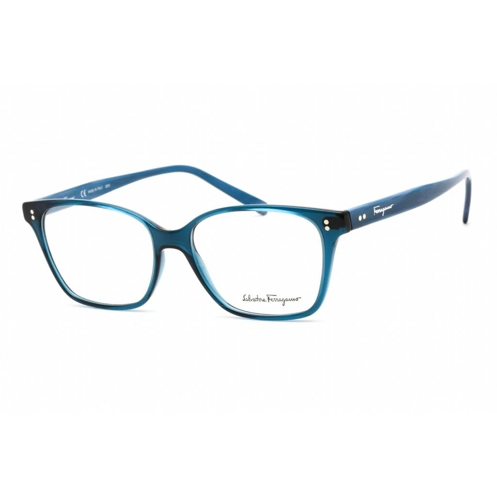 商品Salvatore Ferragamo|Salvatore Ferragamo Women's Eyeglasses - Transparent Blue Plastic Frame | SF2928 432,价格¥496,第1张图片