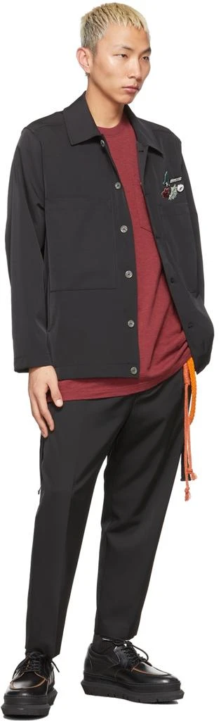 商品Song for the Mute|Black Lapel Pins Jacket,价格¥1961,第4张图片详细描述