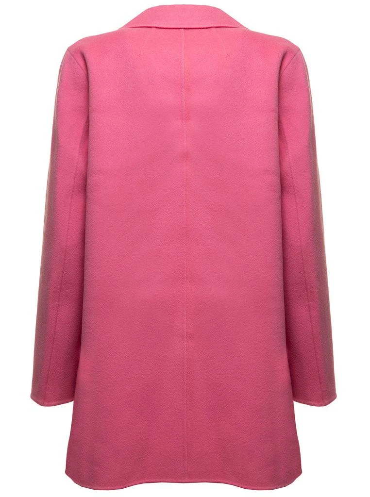 商品Theory|Clairene Wool and Cashmere Pink Coat Theory Woman,价格¥3716,第2张图片详细描述