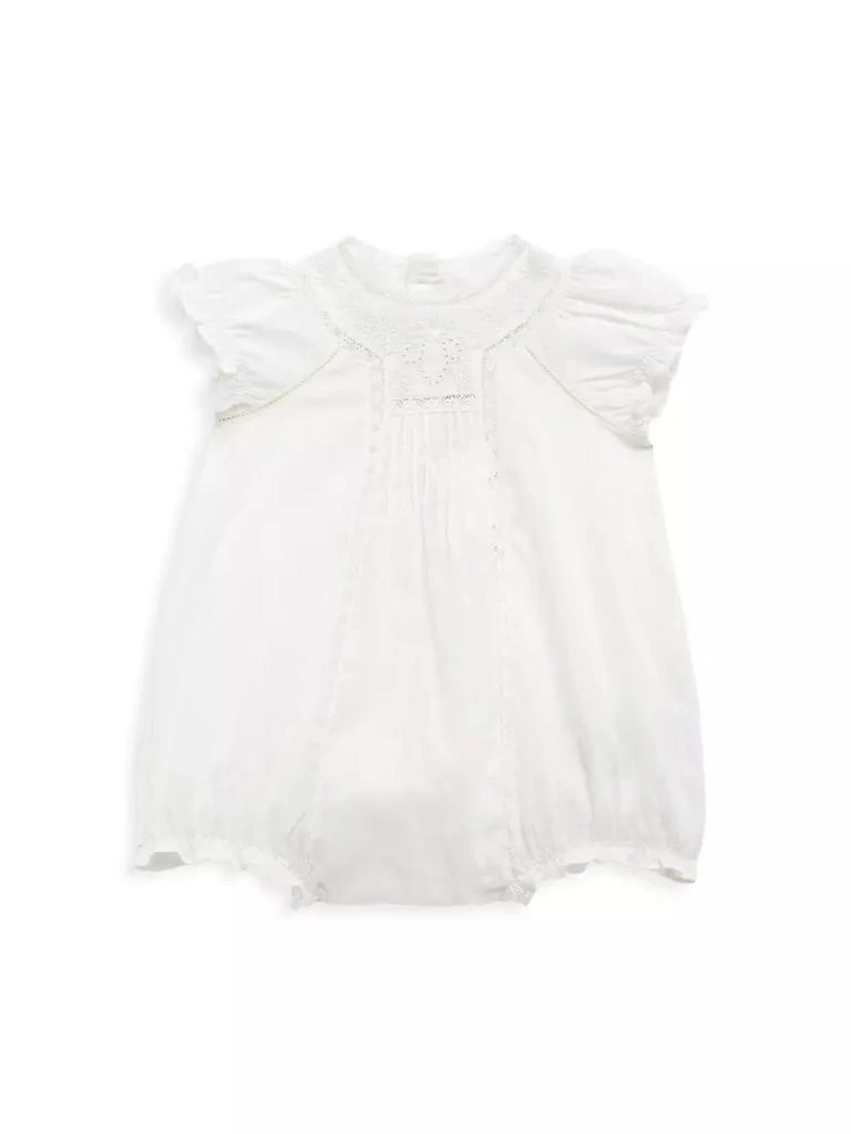 商品Bonpoint|Baby Girl's Lace-Trim Cotton Bubble Romper,价格¥1715,第1张图片