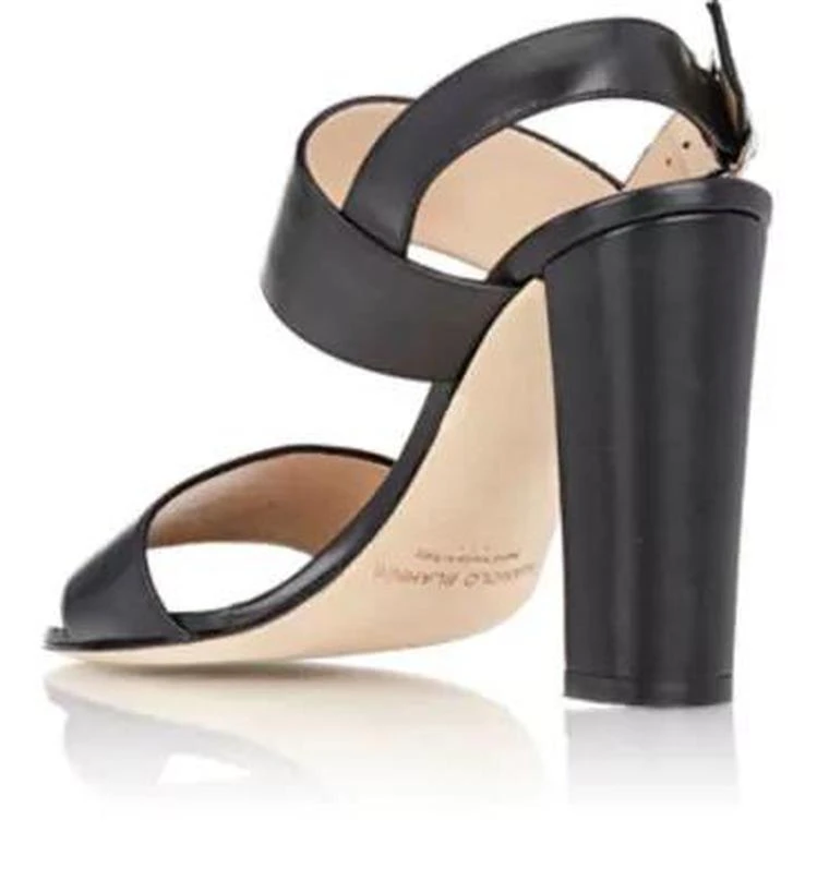 商品Manolo Blahnik|Suede Khan Double-Strap Sandals,价格¥2299,第3张图片详细描述