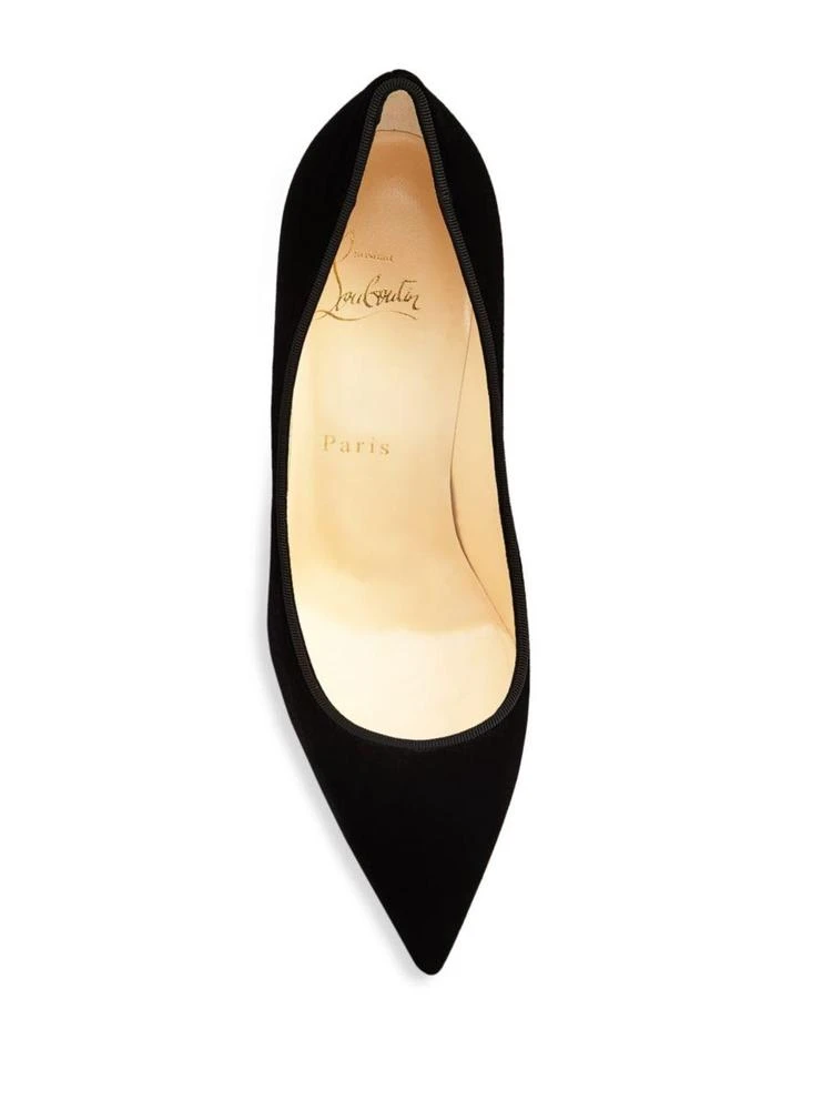 商品Christian Louboutin|尖头丝绒红底高跟鞋,价格¥5185,第4张图片详细描述