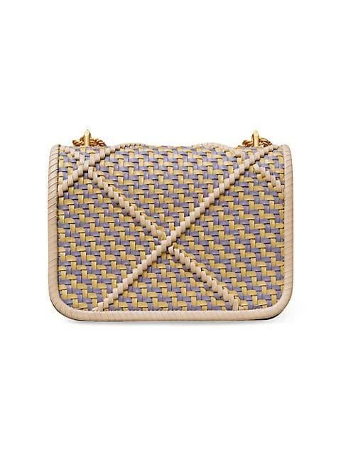 商品Tory Burch|Small Eleanor Woven Leather Crossbody Bag,价格¥6360,第4张图片详细描述