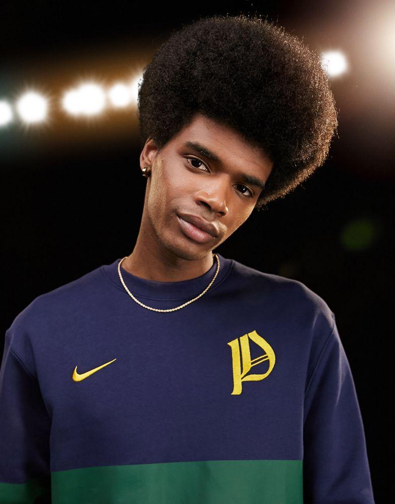 Nike Football World Cup 2022 Portugal unisex club crew sweat in navy商品第4张图片规格展示