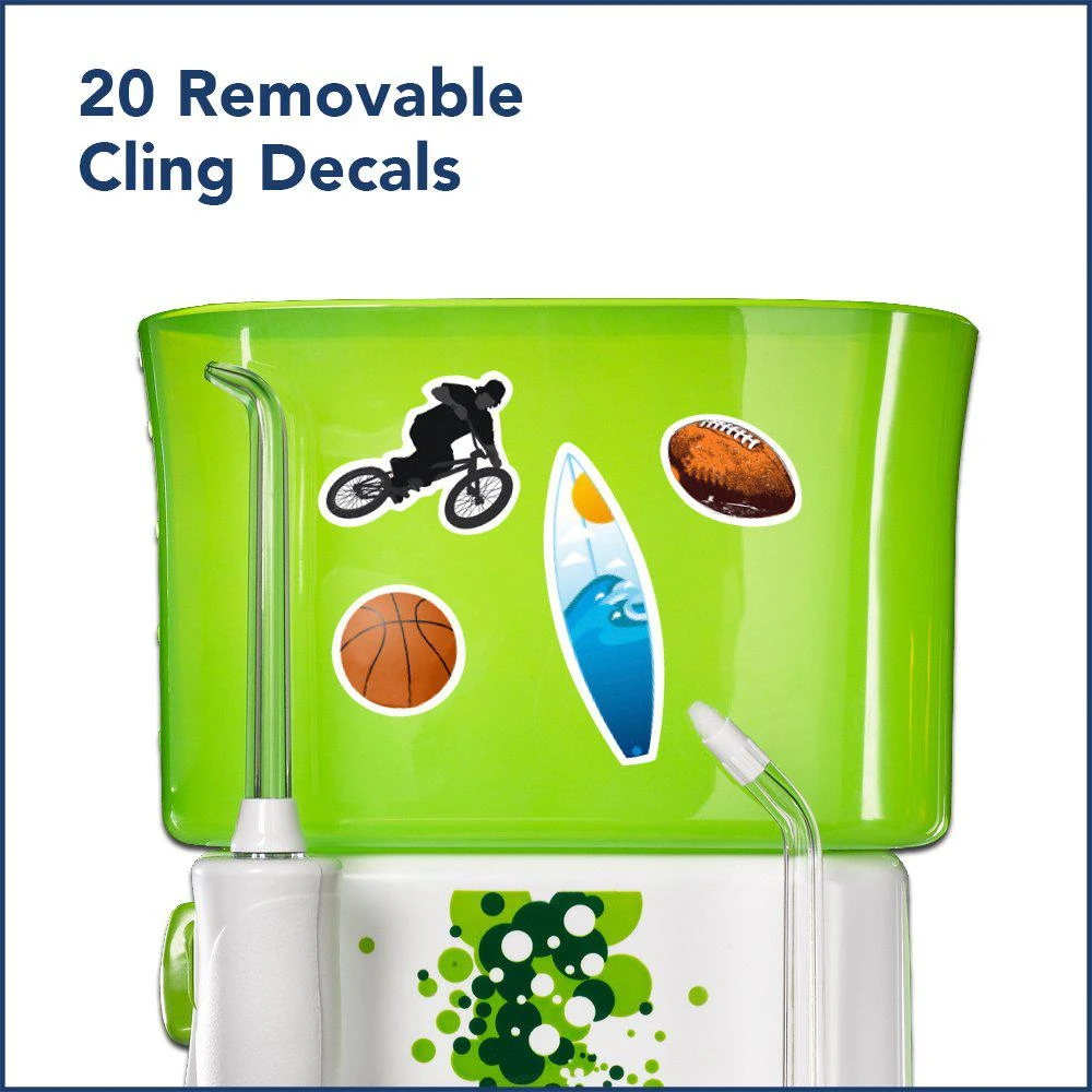 Waterpik Water Flosser for Kids, Countertop Water Flosser for Children and Braces, WP-260, Green 商品