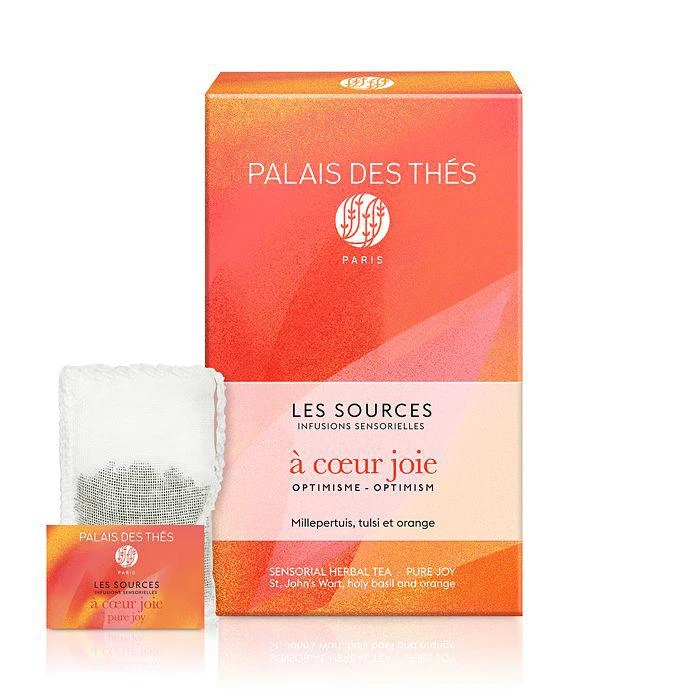 商品Palais des Thés|Pure Joy Herbal Tea Bags - St. John's Wort, Holy basil & Orange,价格¥149,第1张图片