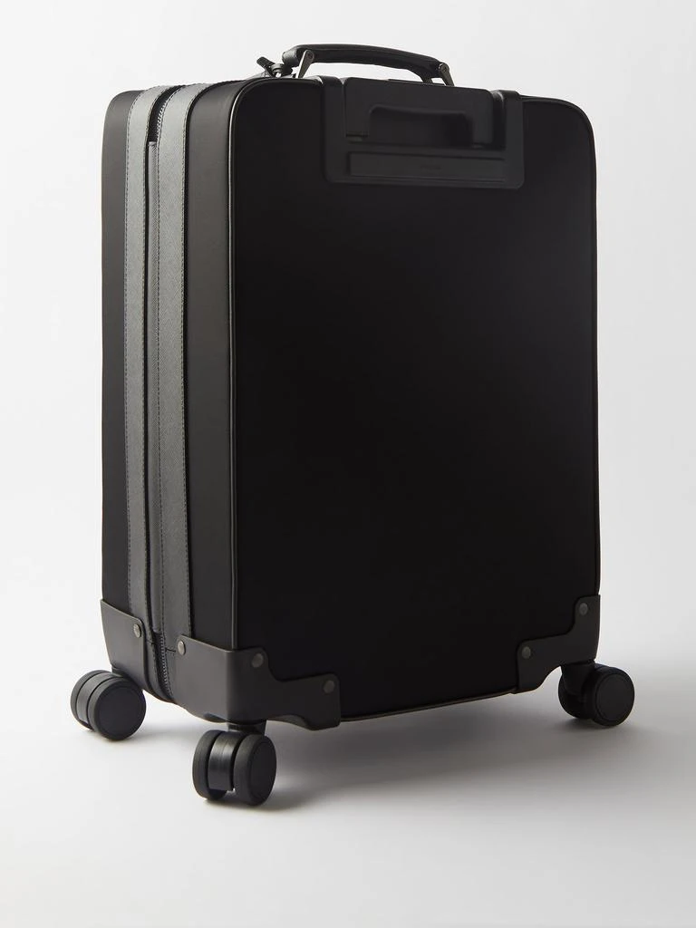 商品Prada|Logo-plaque nylon and leather cabin suitcase,价格¥30363,第4张图片详细描述