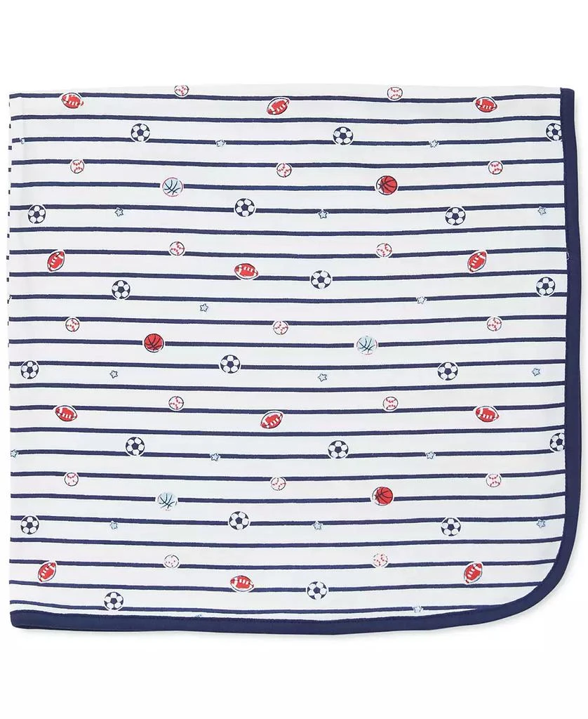 商品Little Me|Baby Boys Sports Star Printed Cotton Blanket,价格¥102,第1张图片