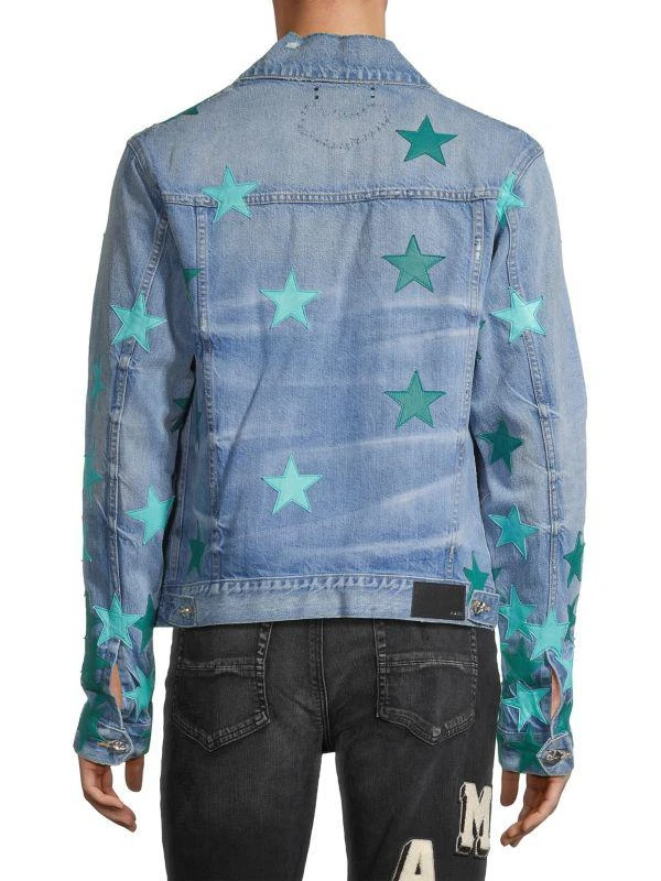 商品AMIRI|Chemist Star Denim Trucker Jacket,价格¥5177,第2张图片详细描述