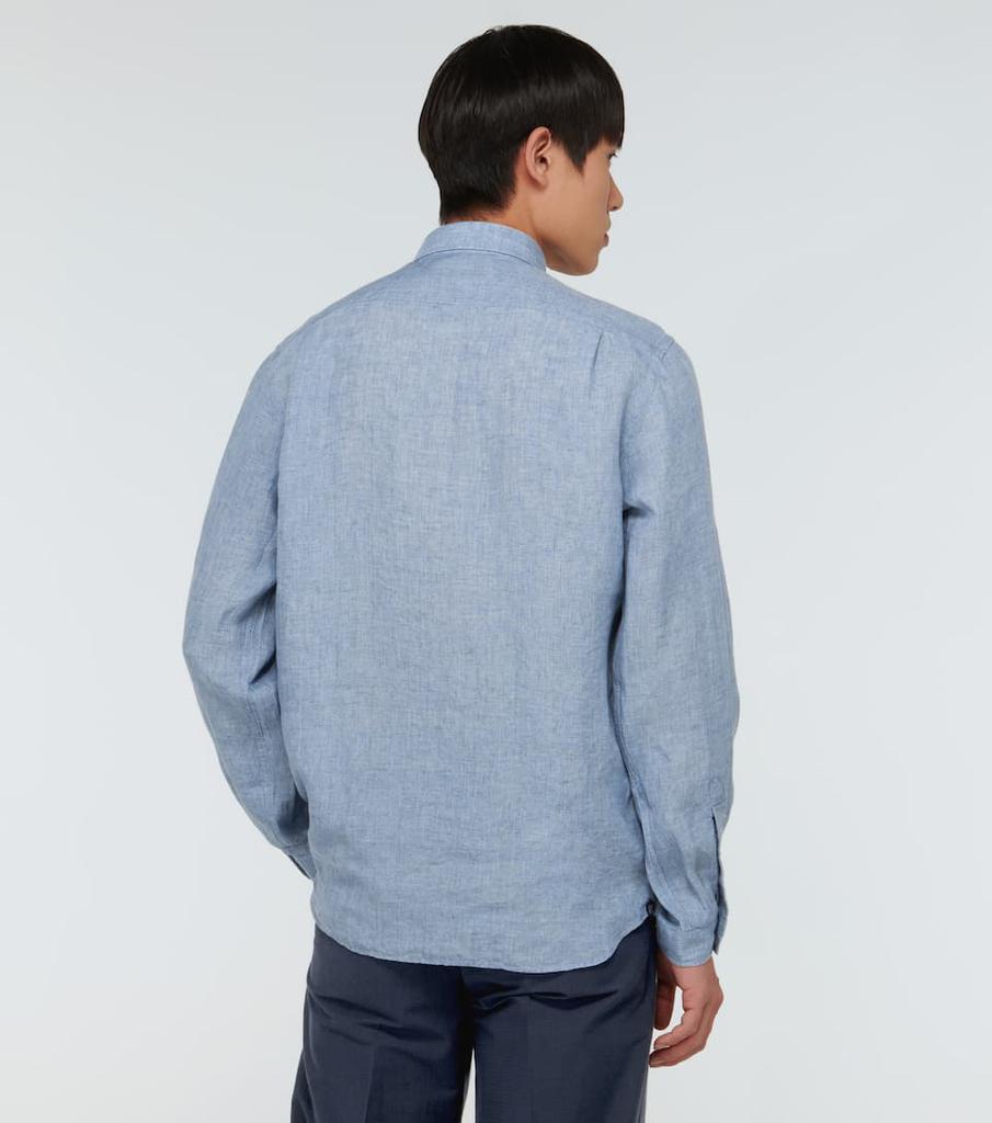 商品LARDINI|亚麻长袖衬衫,价格¥1089,第6张图片详细描述
