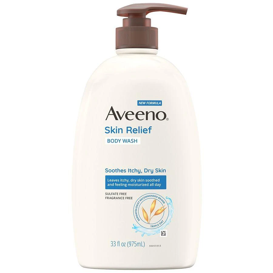 商品Aveeno|Skin Relief Body Wash, Sensitive Skin Fragrance-Free,价格¥125,第1张图片