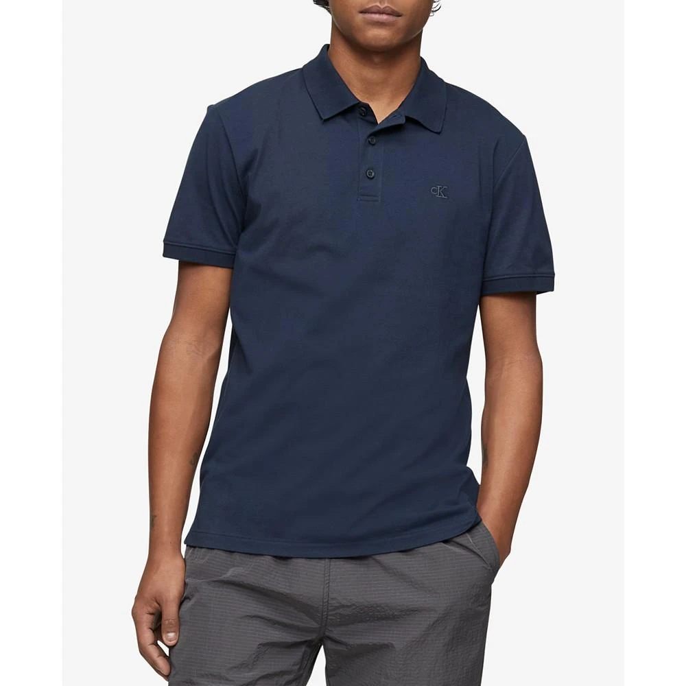 商品Calvin Klein|男士运动修身光滑棉质 Polo 衫 多款配色,价格¥261,第1张图片