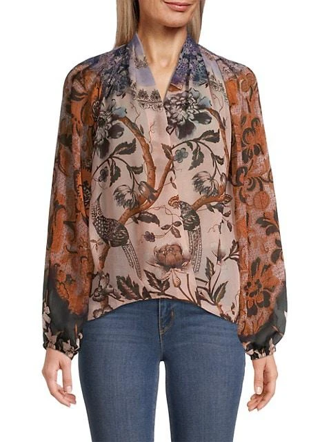 商品Kobi Halperin|Gemma Wrap-Front Blouse,价格¥1496,第3张图片详细描述