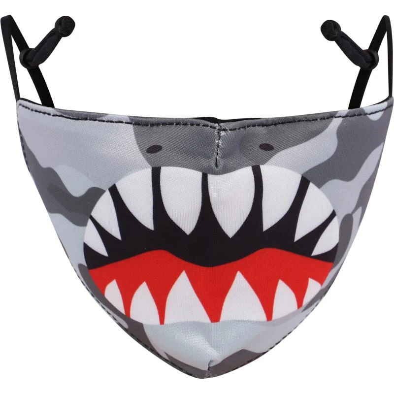 商品OMG! Accessories|Dino mouth camouflage face mask in grey,价格¥203,第2张图片详细描述