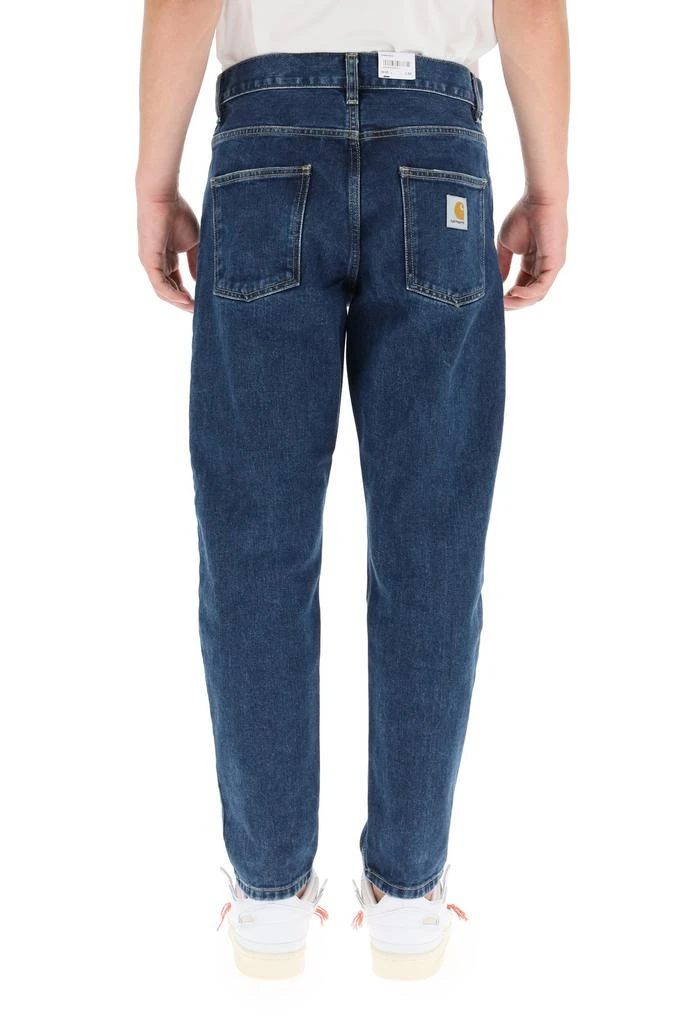 商品Carhartt|Carhartt WIP Newel Logo-Patch Straight-Leg Jeans,价格¥741,第2张图片详细描述