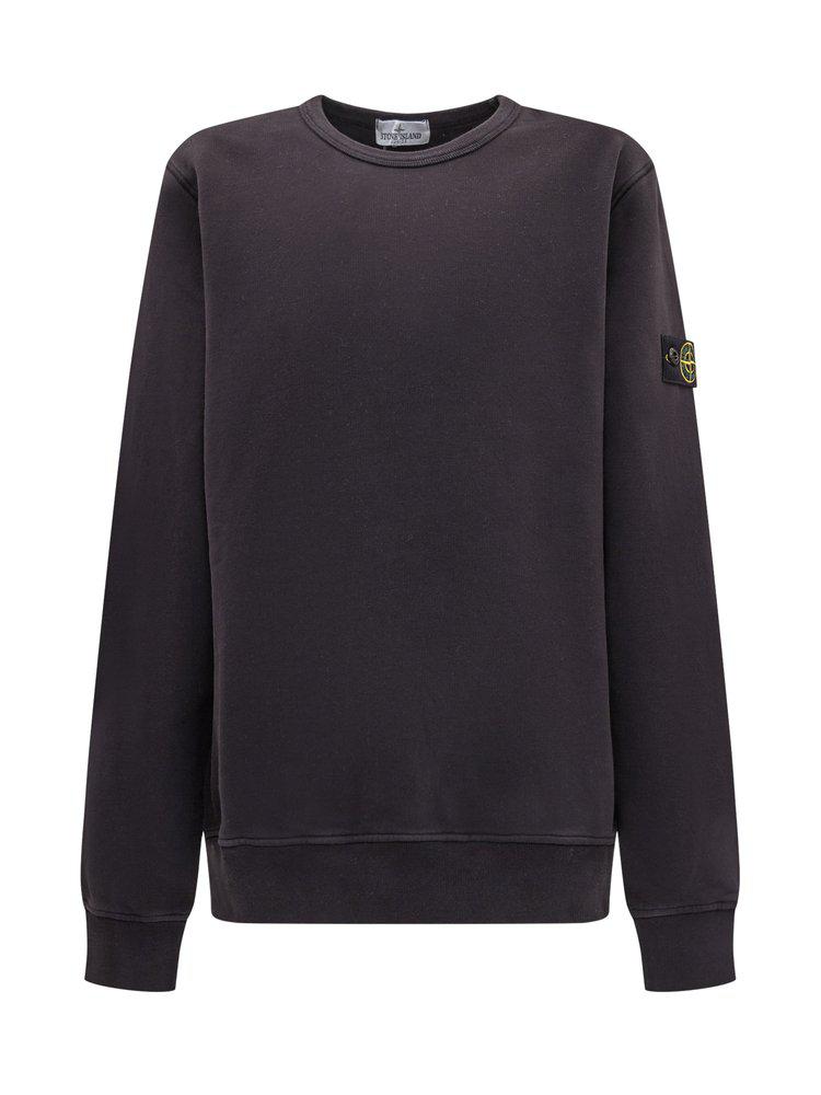 Stone Island Junior Logo Patch Crewneck Sweatshirt商品第1张图片规格展示