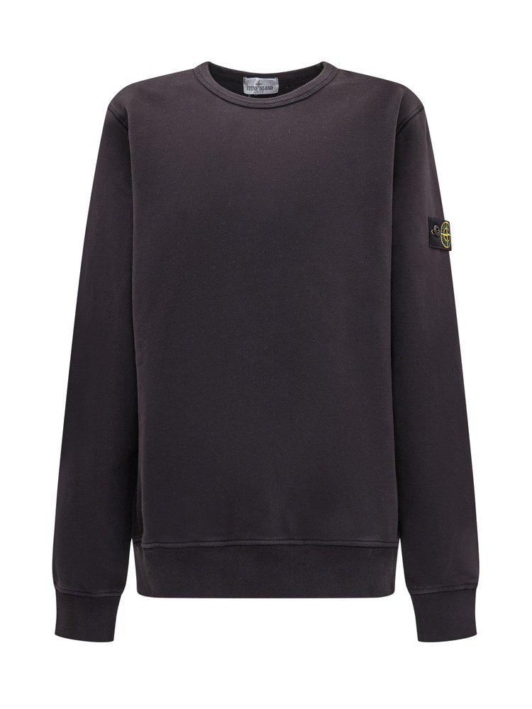 商品Stone Island Junior|Stone Island Junior Logo Patch Crewneck Sweatshirt,价格¥555-¥726,第1张图片