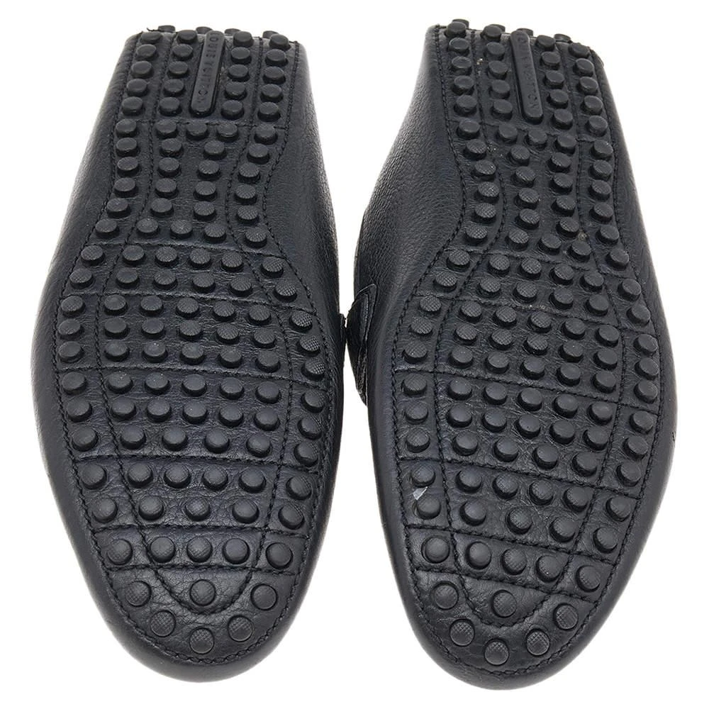 Louis Vuitton Black Leather Hockenheim Slip On Loafers Size 40.5 商品
