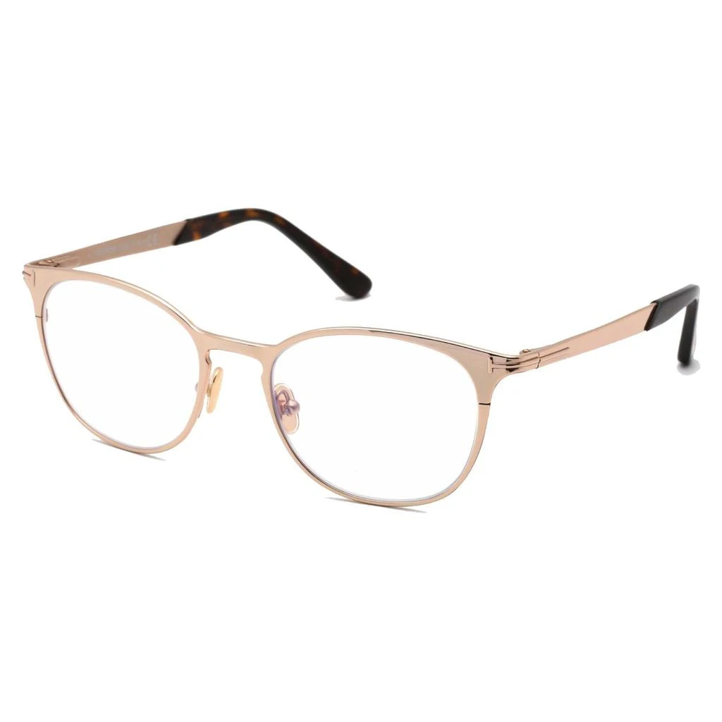 商品Tom Ford|Tom Ford Unisex Eyeglasses - Shiny Rose Gold Round Metal Frame, 52 mm | FT5732-B 028,价格¥686,第1张图片