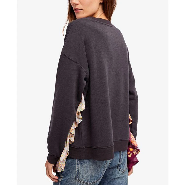商品Free People|Patchwork-Ruffle Sweatshirt,价格¥956,第2张图片详细描述