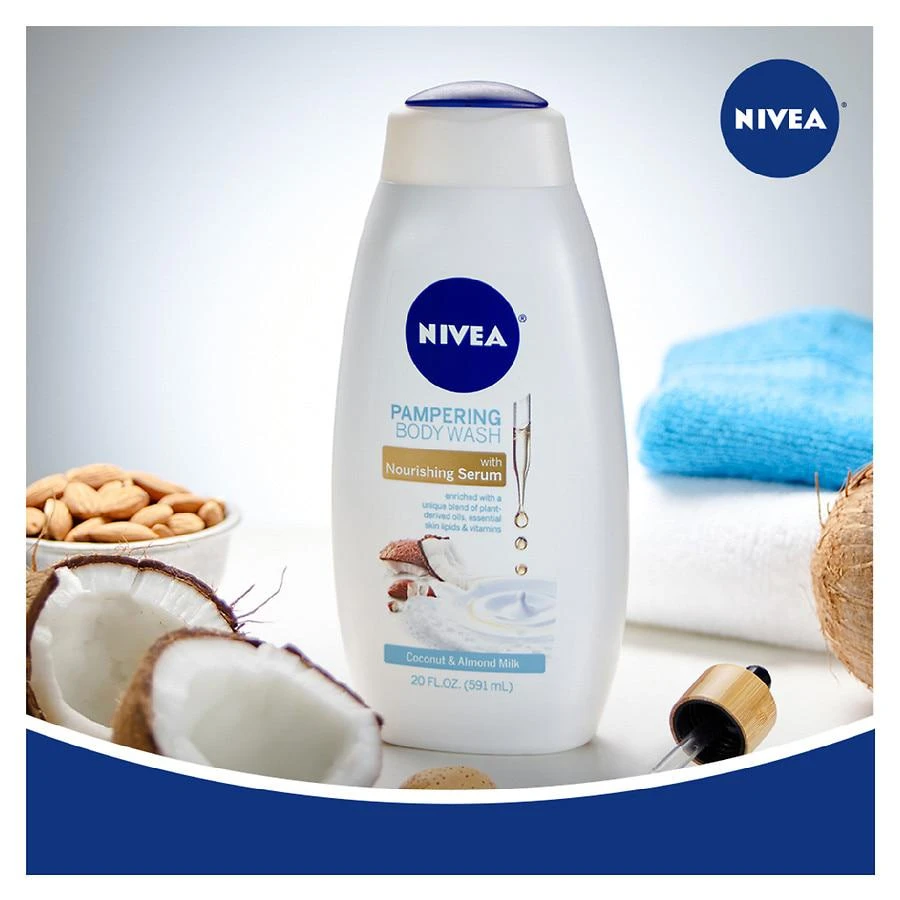 商品Nivea|Pampering Body Wash Coconut and Almond Milk,价格¥45,第3张图片详细描述