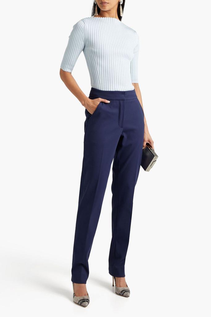 商品Oscar de la Renta|Cotton-blend twill tapered pants,价格¥3288,第4张图片详细描述