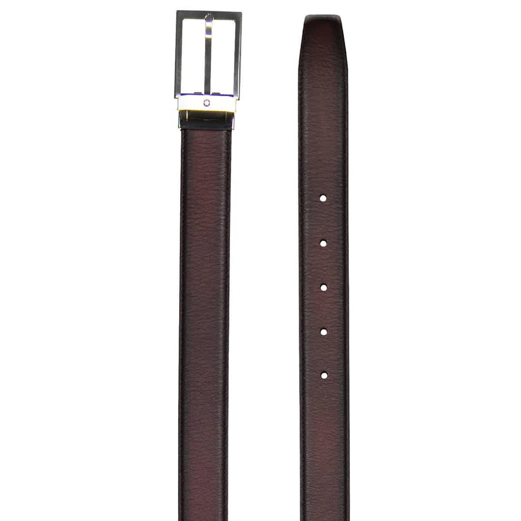 Montblanc Mens Brown Leather Belt商品第2张图片规格展示