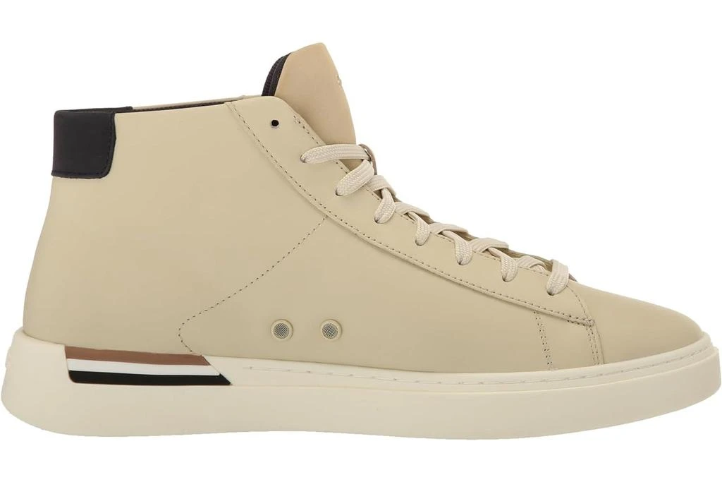 商品Hugo Boss|HUGO BOSS Men's Clint High Top Leather Sneaker Rubber Shoes Navajo Cream,价格¥1588,第1张图片