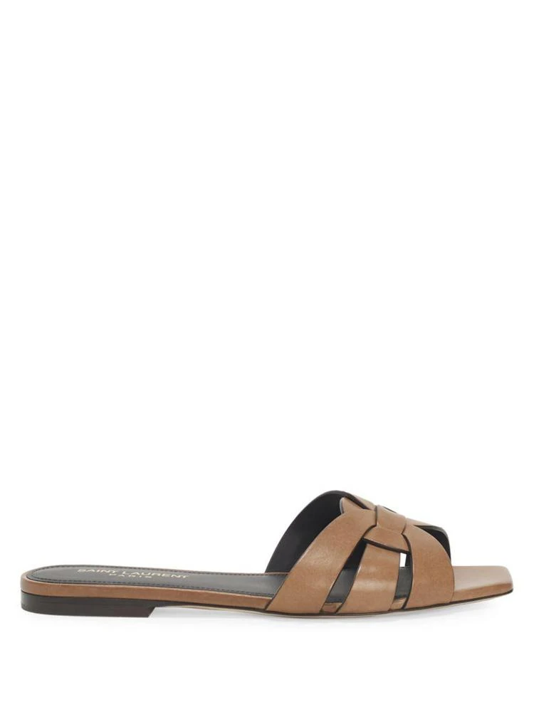 商品Yves Saint Laurent|Saint Laurent - Tribute Leather Slides,价格¥4479,第5张图片详细描述