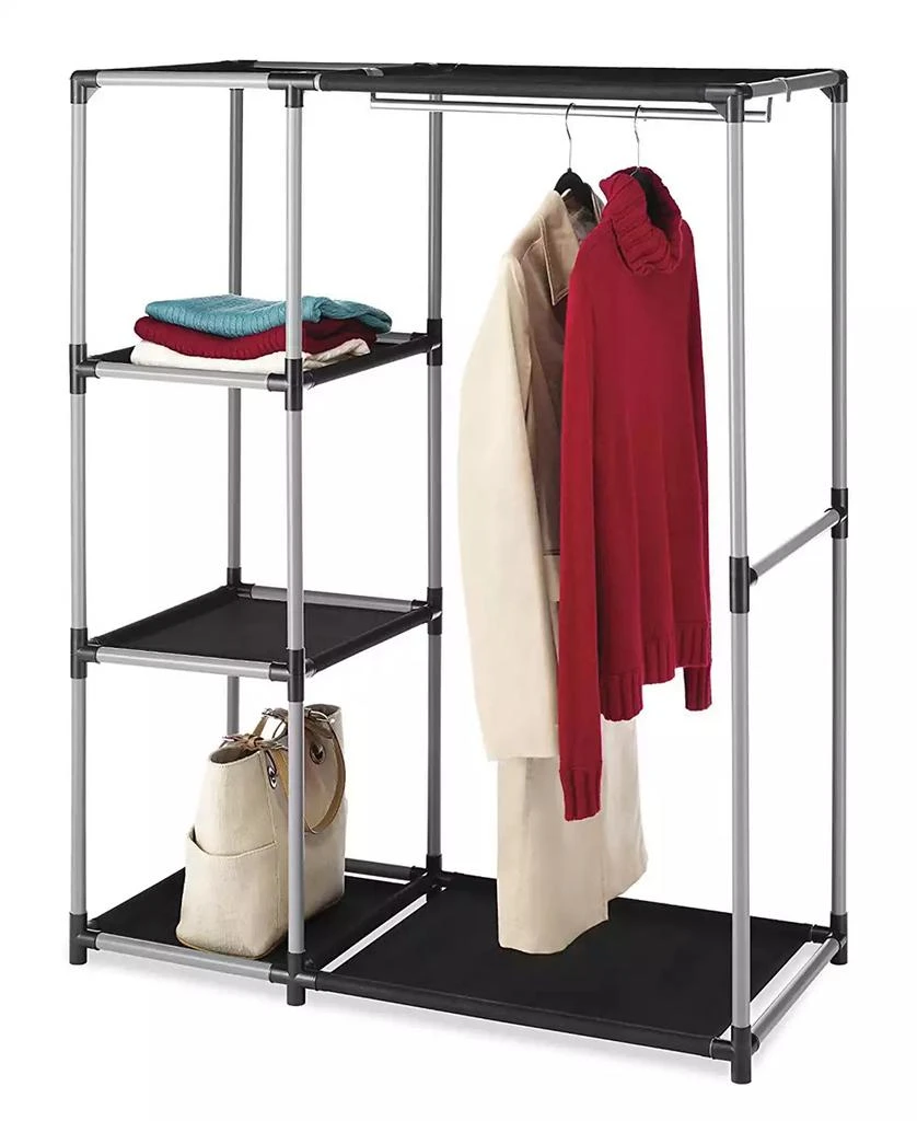 商品Whitmor|Spacemaker Garment Rack and Shelves,价格¥1112,第1张图片