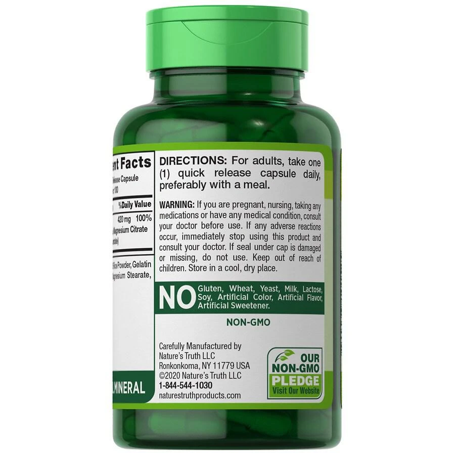 商品Nature's Truth|Triple Magnesium Complex,价格¥22,第2张图片详细描述