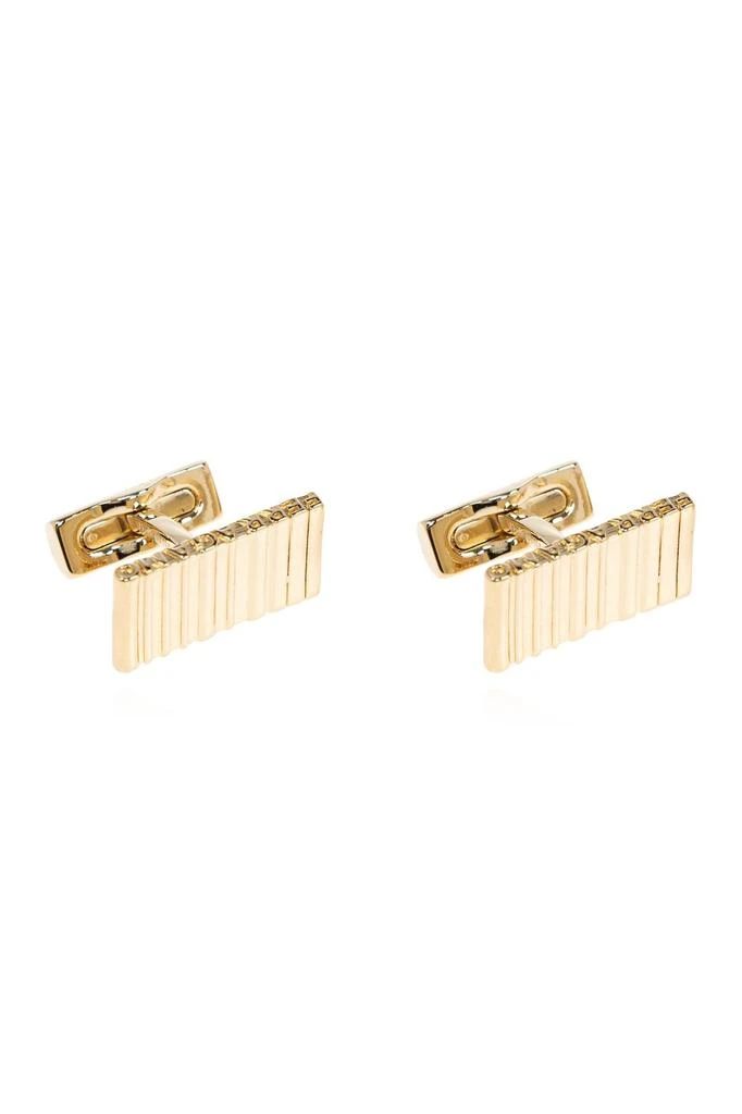 商品Salvatore Ferragamo|Ferragamo Logo Engraved Cufflinks,价格¥1495,第1张图片