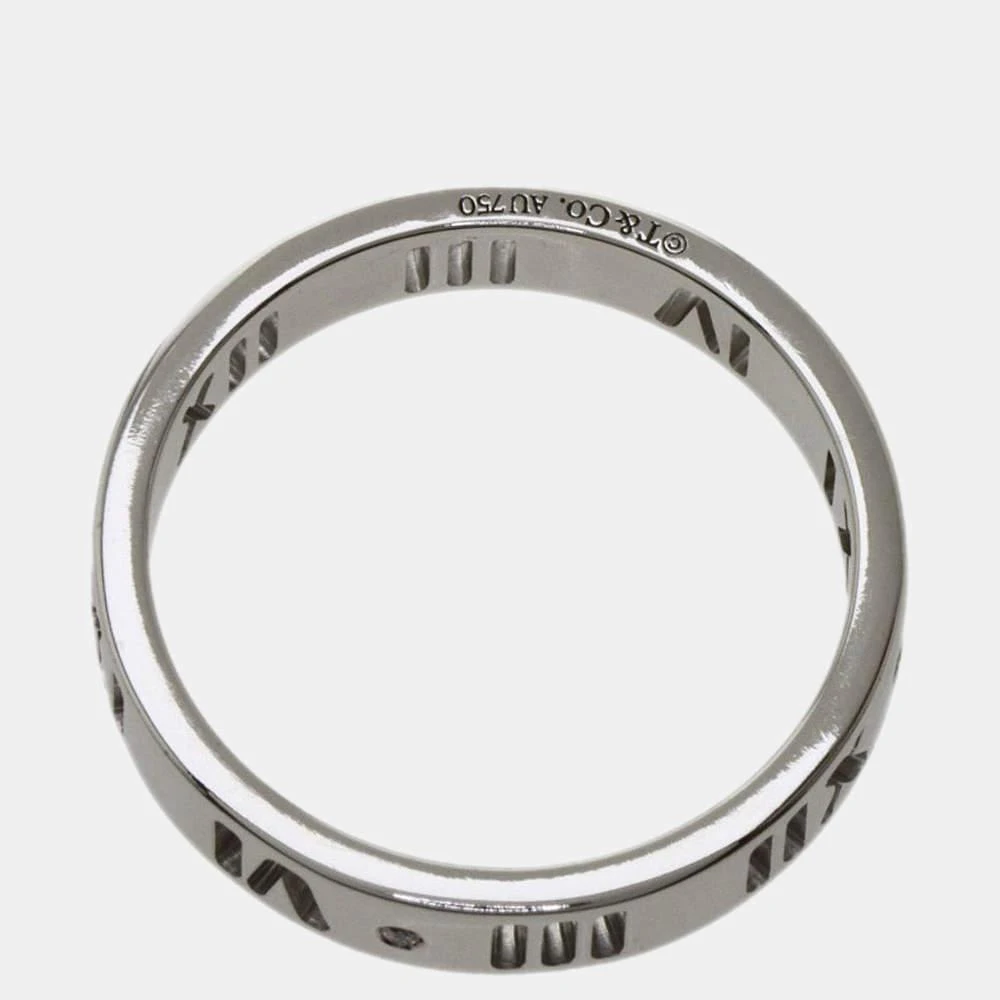 商品[二手商品] Tiffany & Co.|Tiffany & Co. Atlas Pierced Narrow 18K White Gold Diamond Ring EU 52,价格¥5073,第2张图片详细描述