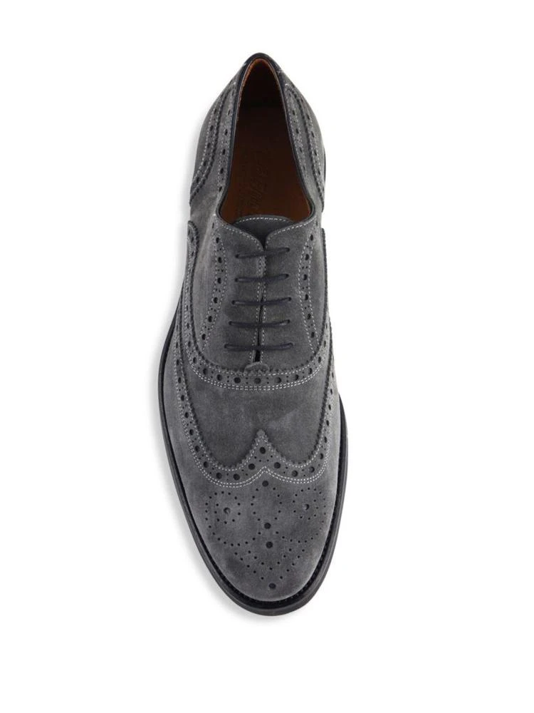 商品Saks Fifth Avenue|COLLECTION Suede Brouge Wing Tip Oxfords,价格¥693,第4张图片详细描述