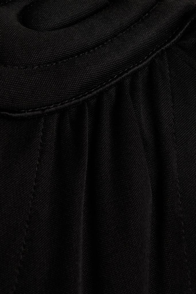 Gathered satin-jersey mini dress商品第4张图片规格展示