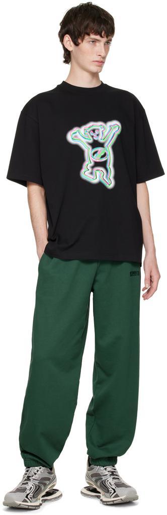 商品We11done|Black Colorful Teddy T-Shirt,价格¥900,第6张图片详细描述