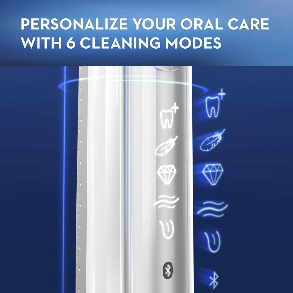 Oral-B GENIUS X LUXE Electric Toothbrush with 7 Oral-B Replacement Brush Heads and Toothbrush Case, Anthracite Black 商品